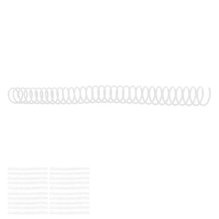 Bobines De Reliure Spirale Plastique - Lot De 100, Diamètre 8 Mm, Pas 4:1, 48 Boucles, Pour Documents, Classeurs