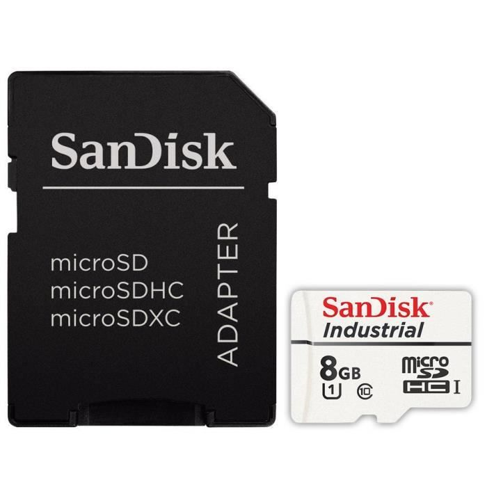 Sandisk Industrial micro SD SDHC 8Go 8 Go Class 10 UHS-I TF Flash Carte  Mémoire - Cdiscount Appareil Photo