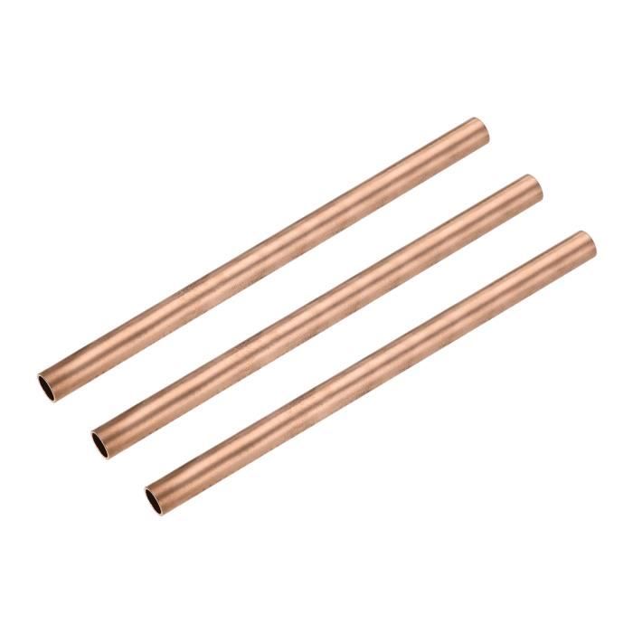 Tube Cuivre Sourcing Map Lot De 2 Tubes Ronds En Cuivre, Diamètre Extérieur De 7 Mm Connecteur Tube Rond