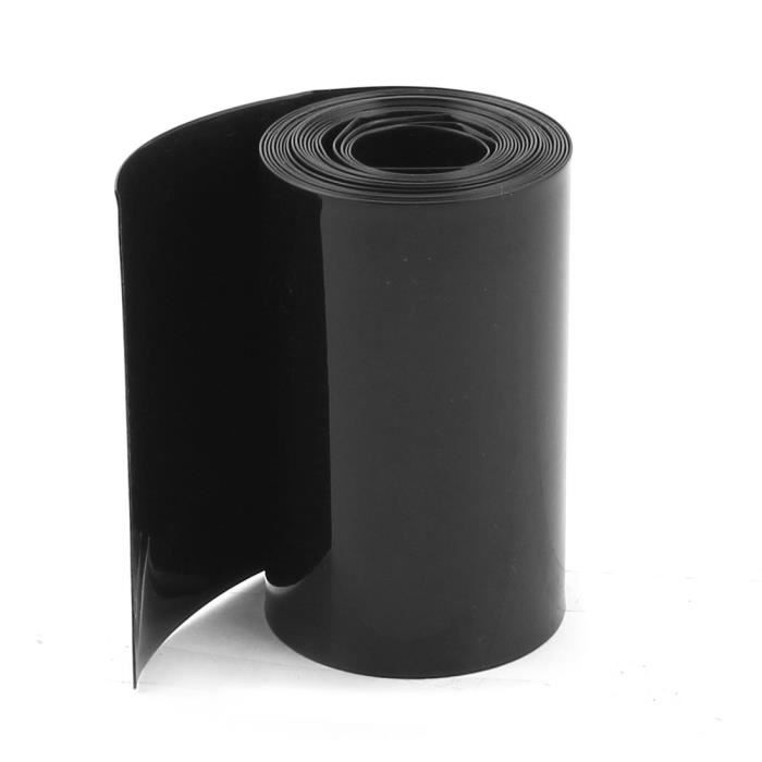 70 mm Plat Largeur 10 m longueur PVC Thermorétractables Tube Bleu Pour 18650 Batteries