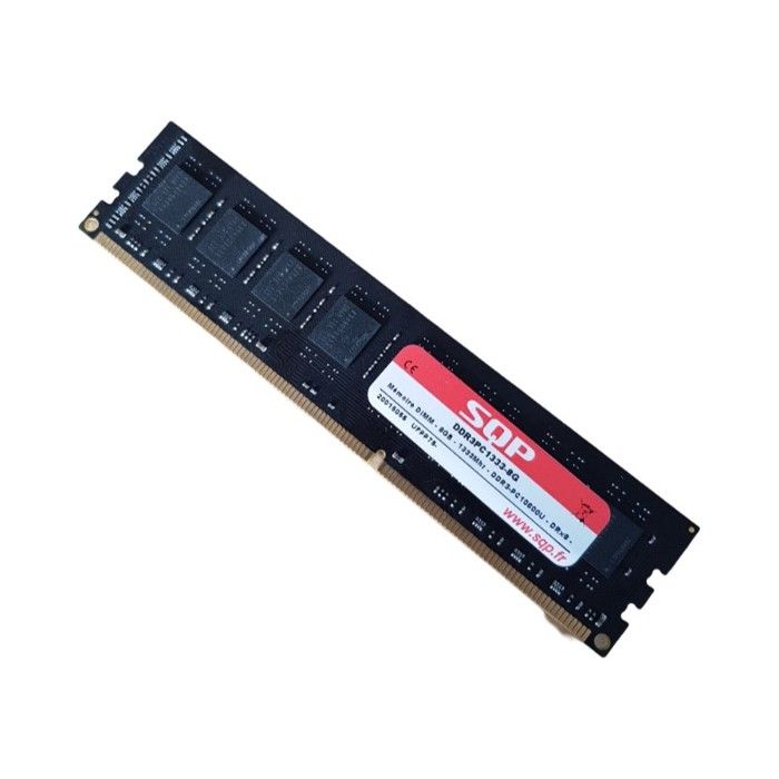 Barrette Mémoire 8Go RAM DDR3 SQP DIMM 1333MHz 8Go PC3L 10600U 2Rx8 - Sqp