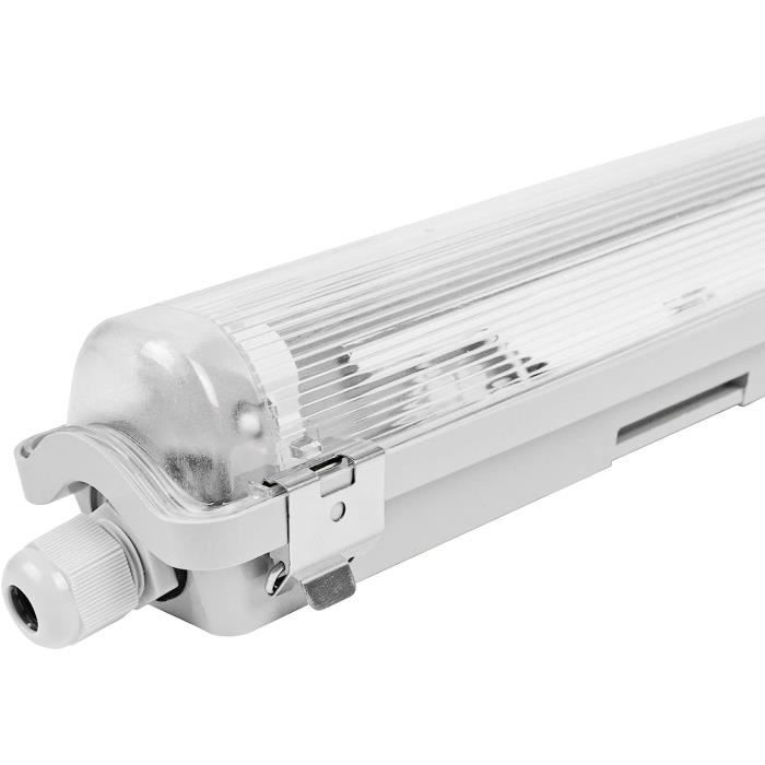 Ledvion - Réglette LED TL, Double, 60CM, 7W, 4000K, 1120 Lumens, IP65