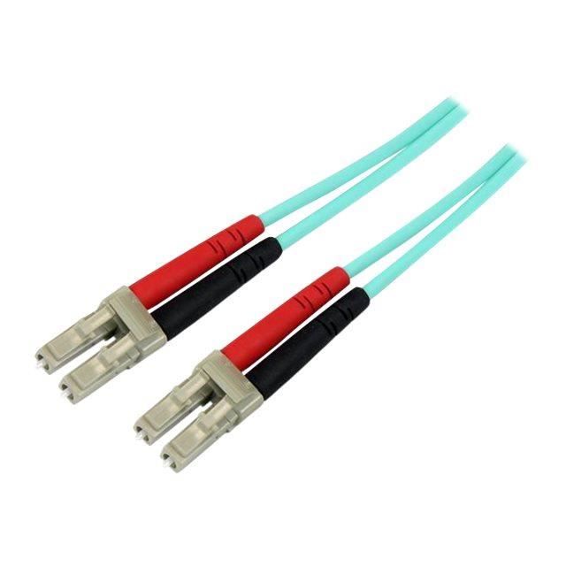 STARTECH.COM Câble à fibre optique OM4 duplex multimode LC LC - 3 m Aqua - 100 Gb - 50 / 125 - LSZH