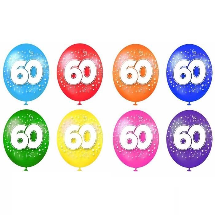 Ballon En Latex De 30cm Anniversaire 60 Ans Multicolore X8 R Bal07 Achat Vente Ballon Decoratif Cdiscount Ballon En Latex De 30cm Anniversaire 60 Ans Multicolore X8 R Bal07 Achat Vente Ballon Decoratif Cdiscount