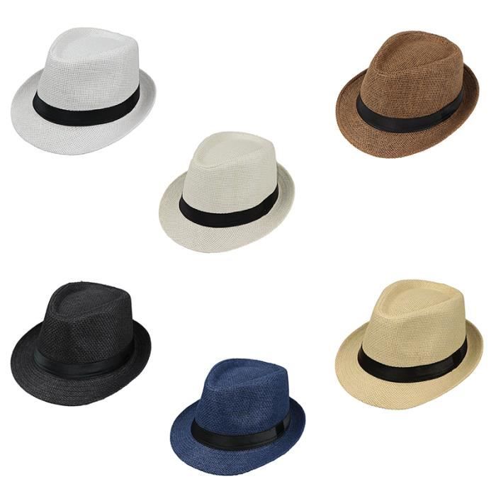 Chapeau Panama En Paille Pour Homme Et Femme – Style Plage, Visière Protectrice, Réglable Et Roulable !