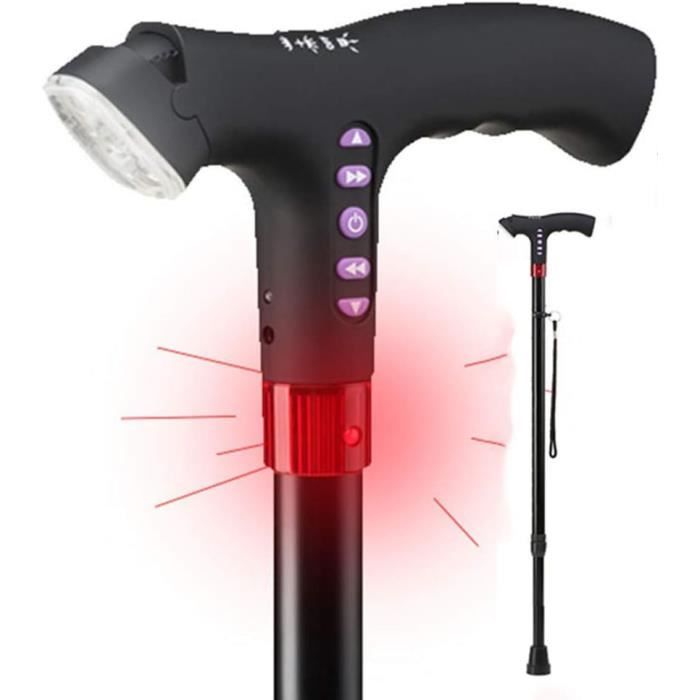 Canne De Marche Avec Lumière Led Réglable, Canne De Marche Canne Avec ...