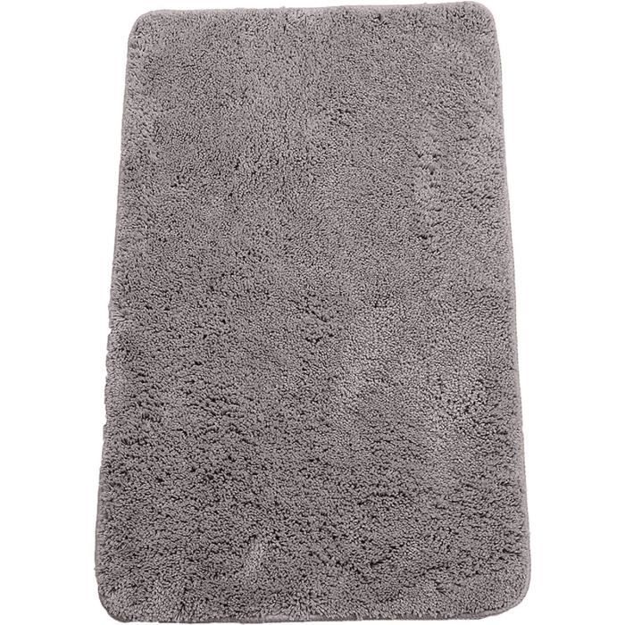 Tapis Douche Antidérapant Tapis De Bain Extra Doux - Microfibre Absorbante, Antidérapant - 61x101cm - Lavable Machine Doucette Absorbante Antidérapante