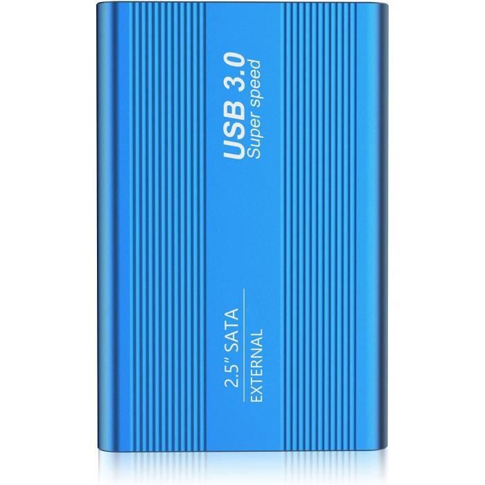 Disque Dur Externe 2 To Ultra-mince - Compatible PC, Mac, TV, Console, Plug & Play, Portable
