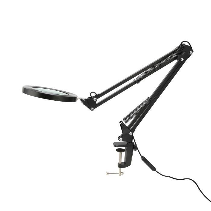 Lampe Loupe LED Tonhui 3x - Grossissement 10cm Avec Lumière Réglable - Bureau/lecture