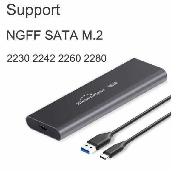 SABRENT Station D'Accueil Double SSD M.2 NVMe - Cloneur Hors Ligne USB C 3.2 10Gbps, Aluminium Avec Alim