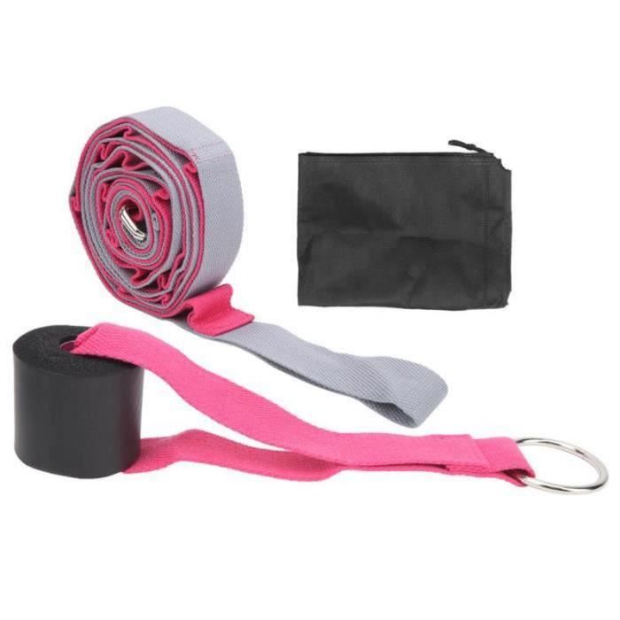 Sangle De Fitness à 10 Boucles - Élastique, Vert/noir, Pour Yoga, Pilates, étirement, Physiothérapie