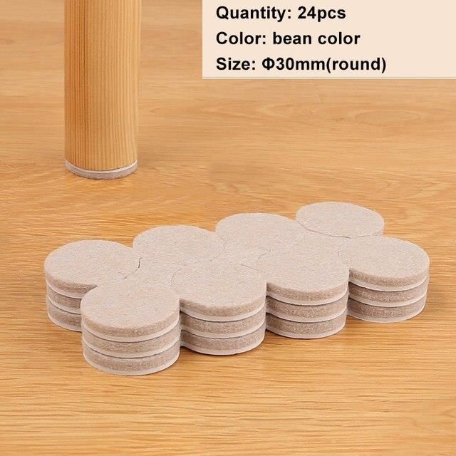 Lot De 8 Coussinets De Pieds De Chaise En PVC Noir - Protecteurs Pour Sol Et Meubles - Neuf