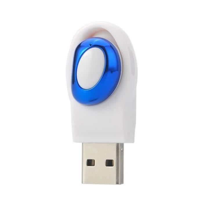 BL03283Bleu Mini Ecouteur Sans Fil Bluetooth Invisible Mains Libres Casque Intraauriculaire