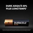 Duracell Plus, lot de 12 piles alcalines type AA 1,5 Volts, LR06-1