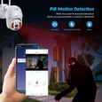 PTZ Camera Surveillance WiFi exterieure sans Fil, DEATTI Camera IP WiFi, Audio Bidirectionnel, Détecteur de Mouvement, Vision-1