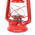 VINGVO Lampe à pétrole rétro Lampe à Pétrole Vintage Lanterne de Fer Lampe à Huile de Fête Décoration Cadeau(Rouge)-1