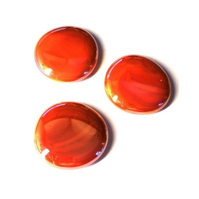 Mesbilles 250 GR Mélange Orange Transparence Billes Plates Galet En