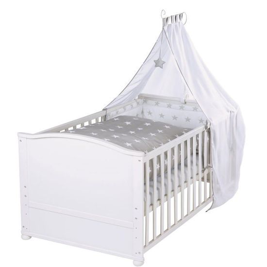Roba Lit Bebe Evolutif Complet Little Stars 70x140 Cm Lit Convertible Blanc Cdiscount Puericulture Eveil Bebe