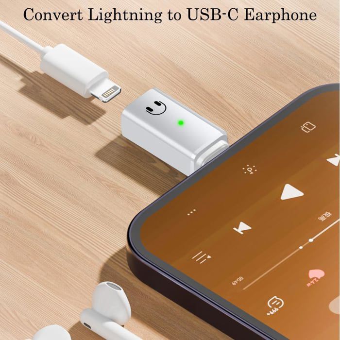 Adaptateur Audio USB-C Vers Lightning – Convertisseur Hi-Fi Pour Casque – Compatible IPhone, IPad, MacBook – Petit Et Portable