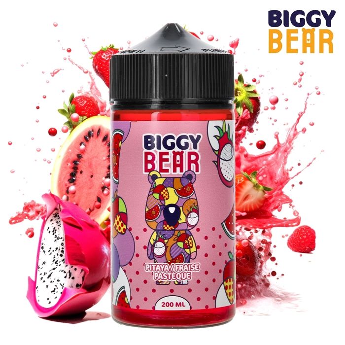 vap'station E-liquide Pitaya Fraise Pastèque 200ml - Biggy Bear