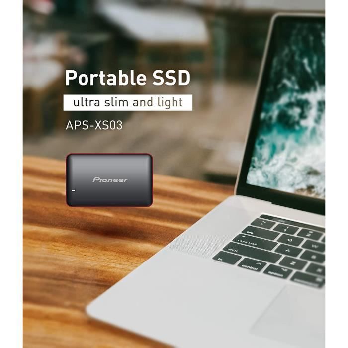 Pioneer Externe SSD NAND 3D 240 Go Portable Solid State Drive