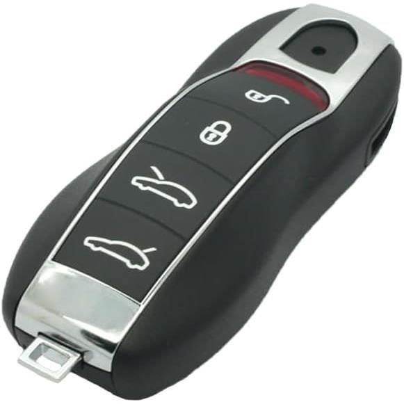 Support Inférieur De Clé Pour Porsche Taycan 2019-2023 - Noir, 4 Boutons