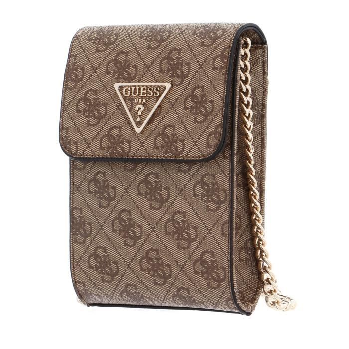 Sac GUESS Noelle II Convertible - Couleur Latte Logo, Polyuréthane, Neuf Avec étiquettes