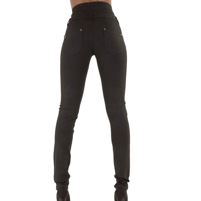 Jean noir taille haute skinny 2025