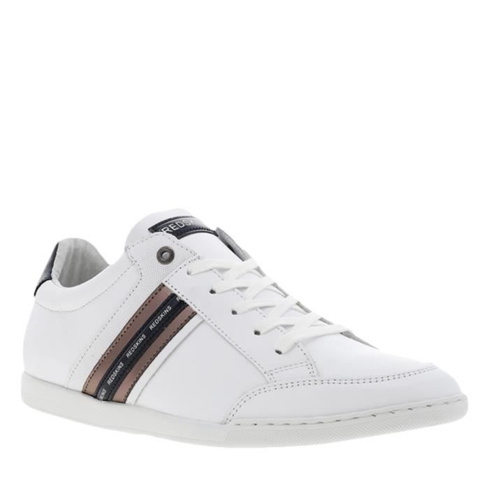 Chaussures Homme Redskins Cuir Blanc Lacets Blanc Cdiscount