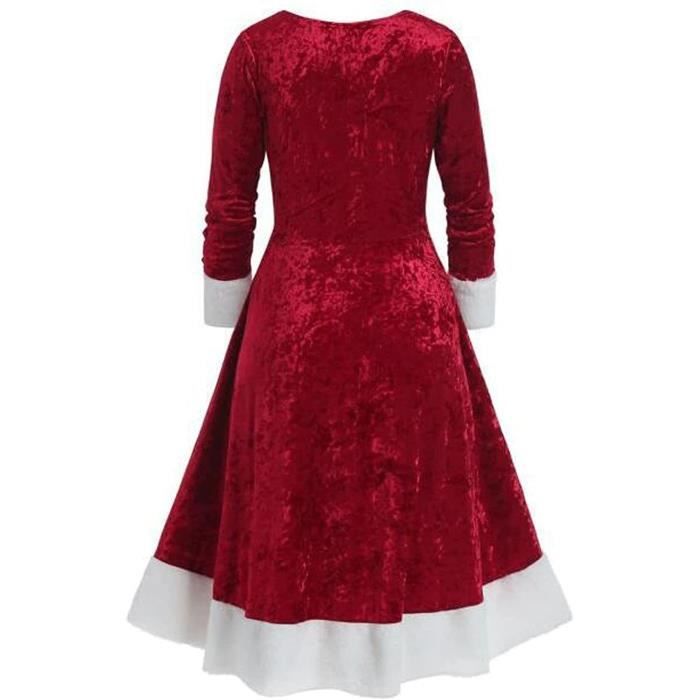 Robes de No l pour Femmes Costume de P re No l Cosplay Festif Sexy