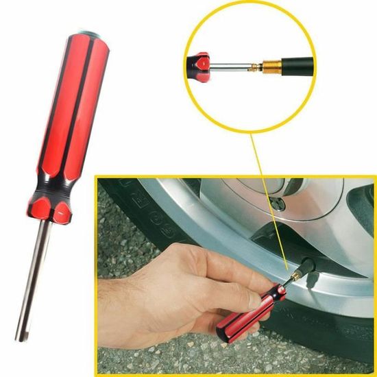 Kit De 37 Pièces Pour Démonte-obus De Valve – Pour Pneus Voiture, Moto, Vélo, Climatisation – Avec Bouchons Et Outils – En Laiton Et Acier