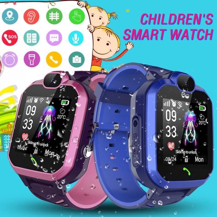 Montre pour enfants étanche avec GPS, SOS, podomètre et caméra - DRFEIFY  TA188 - Cdiscount Auto