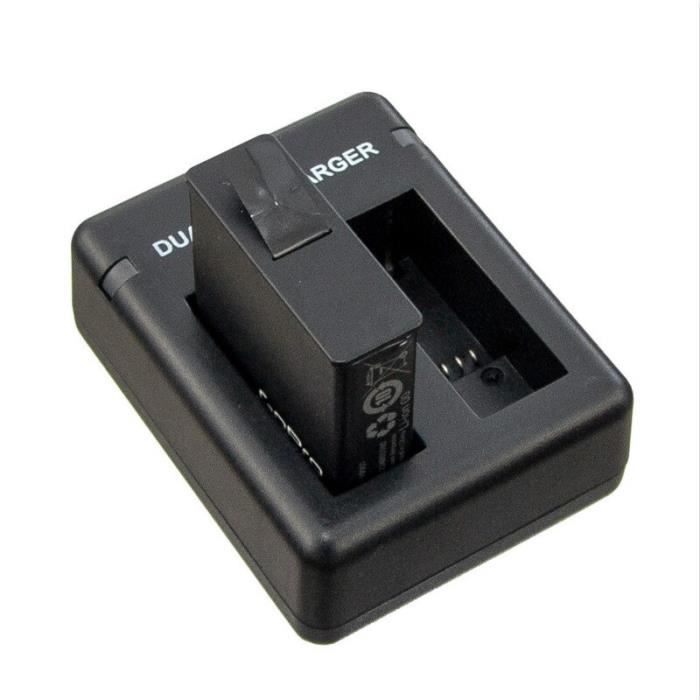 Chargeur Double Pour Batteries Caméra D'action – 5V/2A, USB, Charge 2 Batteries En Même Temps, Sortie 700mA