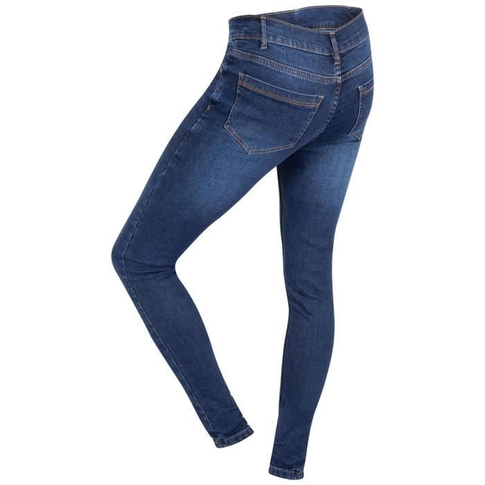 Jeans Femme A2Z Slim Confort Élastique Poches Multiples