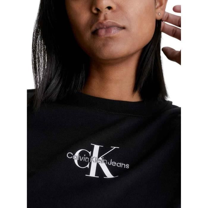 T shirt calvin deals klein femme noir