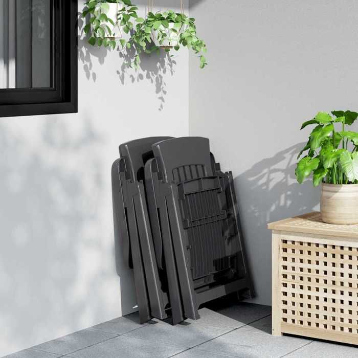 Lot de 2 transats de jardin inclinables avec tablettes en acier gris et toile grise - JAVA