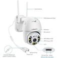 PTZ Camera Surveillance WiFi exterieure sans Fil, DEATTI Camera IP WiFi, Audio Bidirectionnel, Détecteur de Mouvement, Vision-3