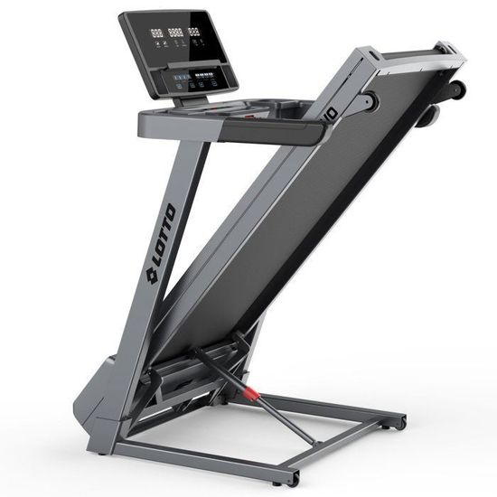 Tapis De Course Lotto Grande – 4,75 HP, 130 Kg, Vitesse 1-20 Km/h, Inclinaison Motorisée 15 Niveaux, Surface 150x51 Cm, Bluetooth Fitshow/Kinomap/Zwift