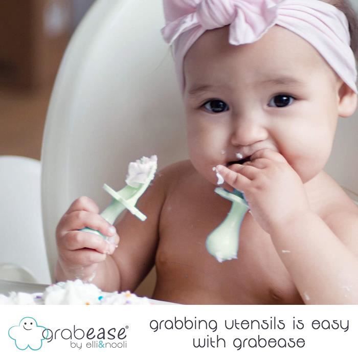 Couverts ergonomiques pour bébé Grabease – Les Baby's