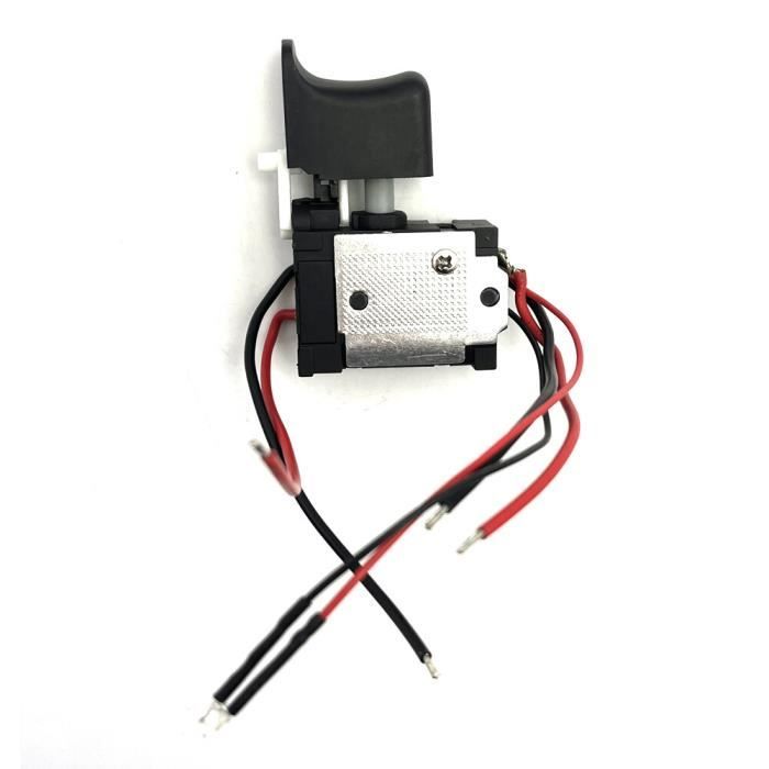 Perceuse électrique anti-poussière Bouton de contrôle de vitesse Interrupteur de déclenchement DC 7,2–24 V sans fil pour perceuse électrique