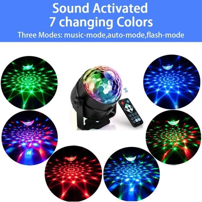 Boule Disco Boule a Facette 12W 51 LED Lampe de Scne Lumire SoireLumire Fte AmpoulesJeux de