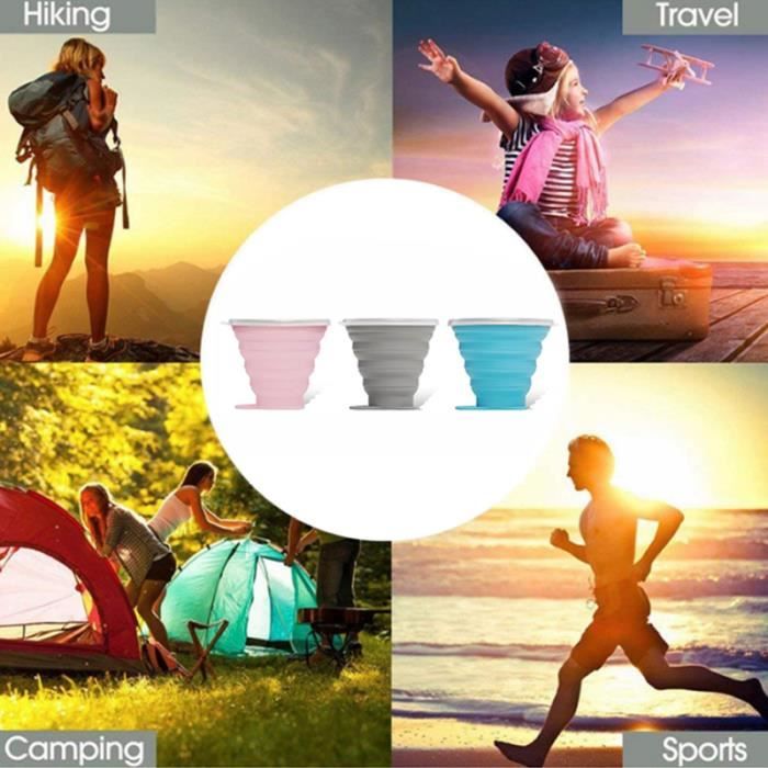 NUWIQ 2 Pièces Gobelet Pliable en Silicone, Gobelet Rétractable 500 ML, Tasse à Café Pliable, Tasse de Voyage Pliable Réutilisable, pour Pique Nique, Camping, Randonnée, Voyage, Vert, Rose NUWIQ 2 Pièces Gobelet Pliable en Silicone, Gobelet Rétractable 500 ML, Tasse à Café Pliable, Tasse de Voyage Pliable Réutilisable, pour Pique Nique, Camping, Randonnée, Voyage, Vert, Rose