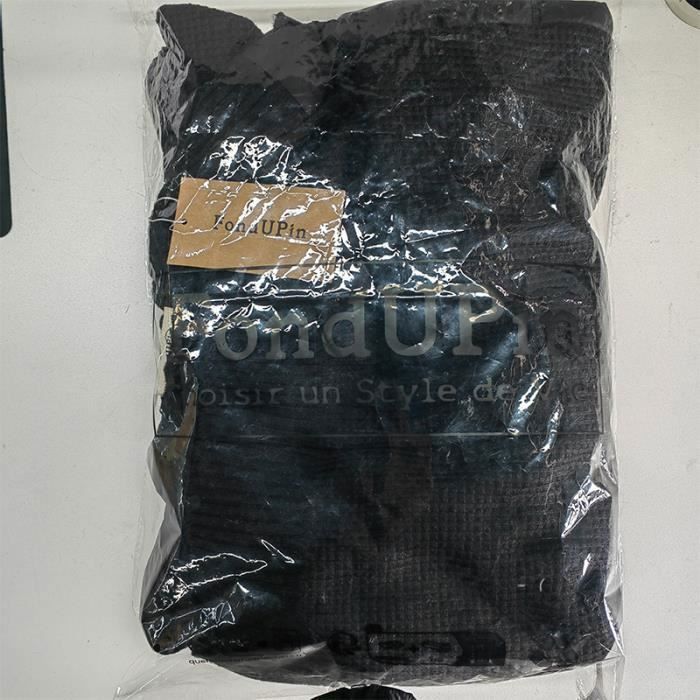MDM Gilet zippé en cuir de vachette véritable pour homme Noir (Taille 3XL