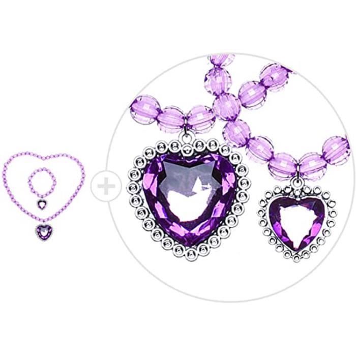 Vicloon Princesse Dress Up Accessoires,7pcs Elsa Cadeau Set pour