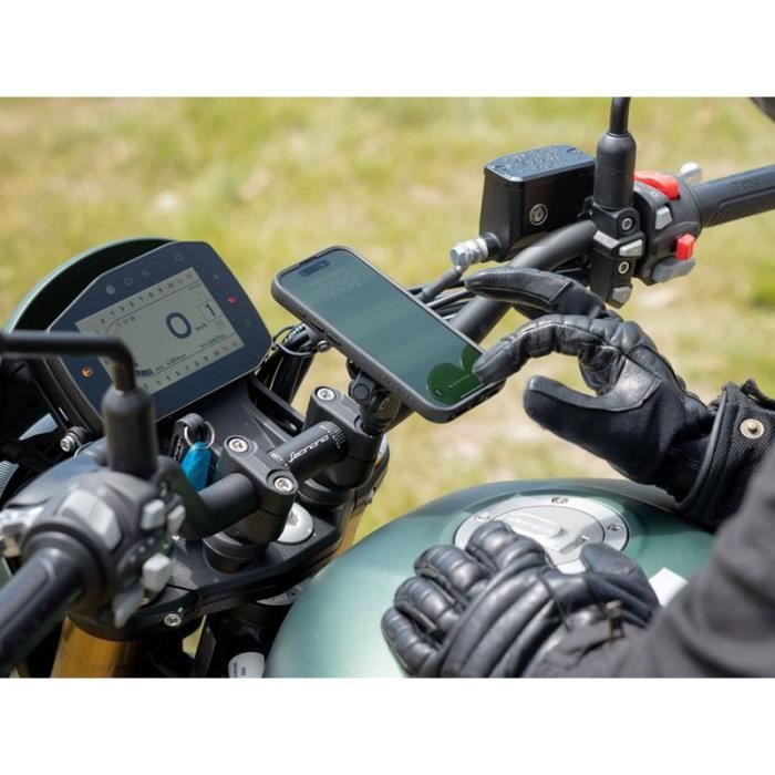 Quad Lock Support Téléphone Moto Avec Amortisseur De Vibrations – Tige Filetée + Coque MAG Pour Galaxy S22 Ultra
