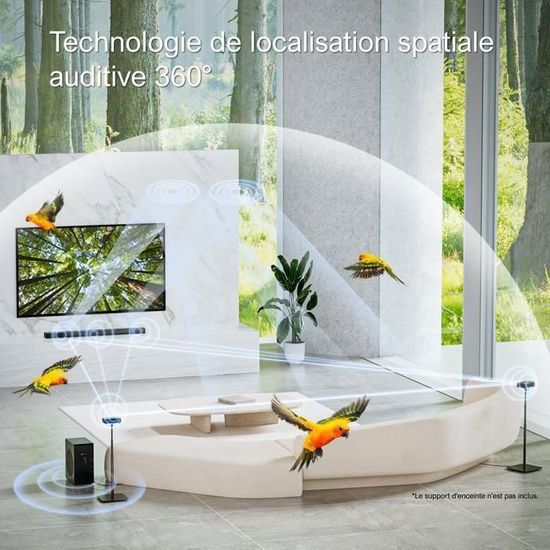 Barre De Son ULTIMEA Nova S80 5.1.2 Avec Dolby Atmos - Son Surround Home Cinéma Avec Subwoofer Sans Fil
