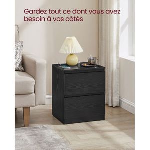 Truvito Table de chevet Lot de 2 - Table de nuit avec Tiroir - 40 x 40 Truvito Table de chevet Lot de 2 - Table de nuit avec Tiroir - 40 x 40