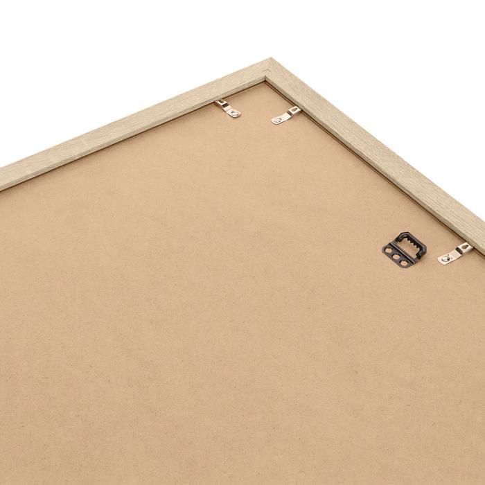 FRAMO 35 45x70 fotolijst (lichtblauw), 35 mm breed MDF houten frame incl. onbreekbaar en ontspiegeld anti-reflecterend kunstglas, stabiele achterwand, buigpennen en hangers