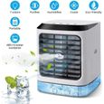 Climatiseur Portable Silencieux Mini Ventilateur 3 Vitesse Ajustable Humidificateur Rrefroidisseur d'Air Pour Bureau Salon Chambre
