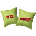 Custom made housses de coussin-bord à bord d/'ajouter votre propre image
